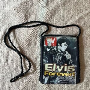 Elvis Forever Black Crossbody Bag